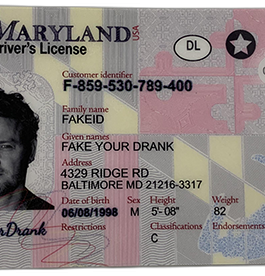 New Maryland Fake ID – Duplicates Included