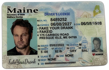 New Maine Fake ID - Duplicates Included