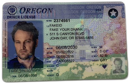 New Oregon Fake ID - Duplicates Included