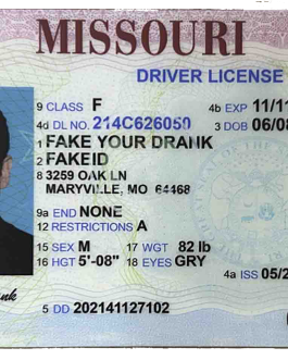 New Missouri Fake ID – Duplicates Included